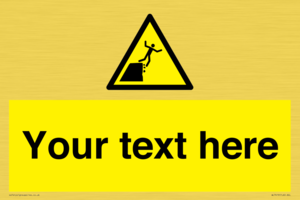 Custom Warning unstable cliff edge